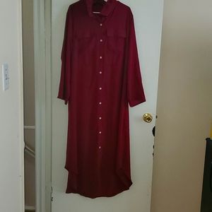 Long buttoned down dress